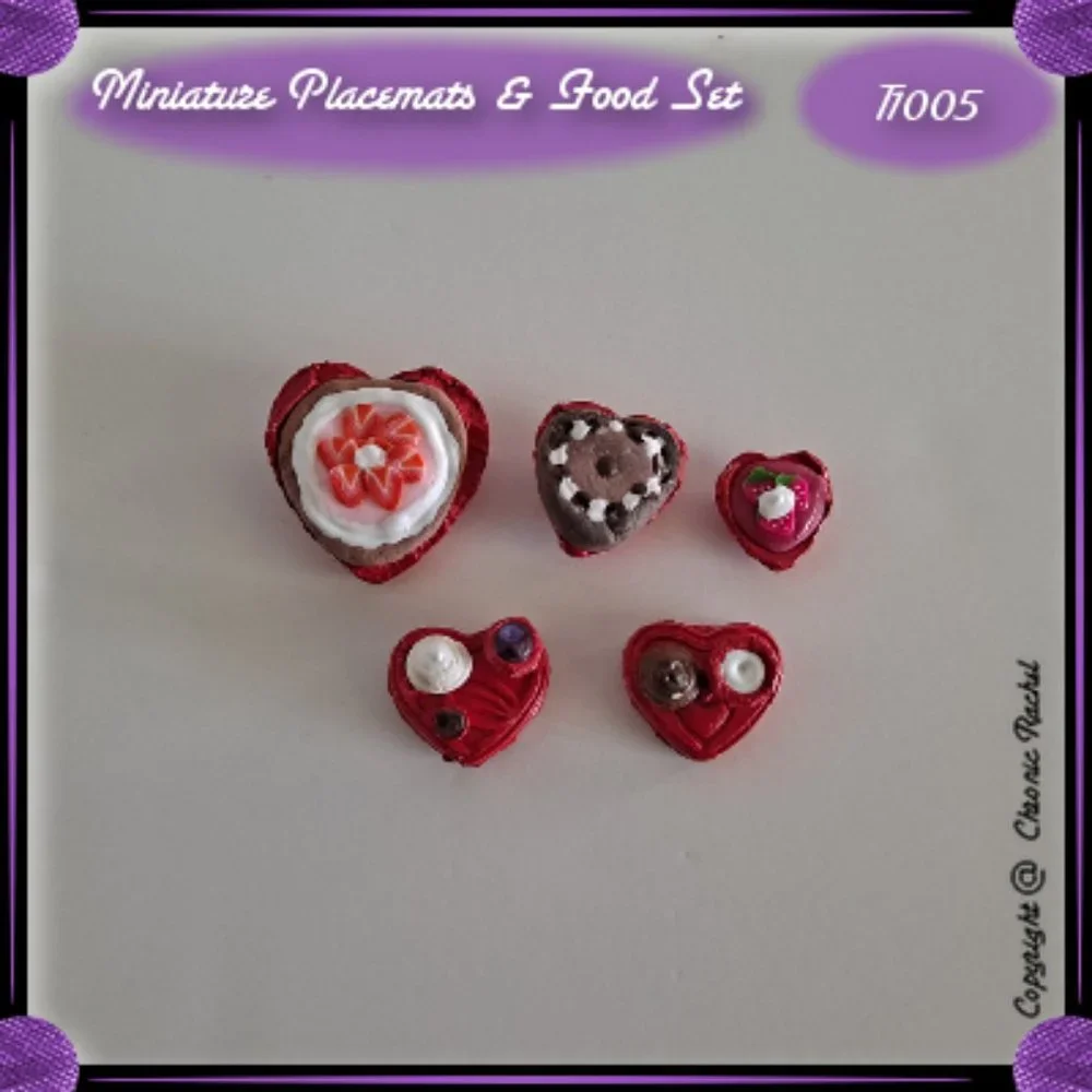 10-Piece Red Valentine's Heart Placemats/Plates